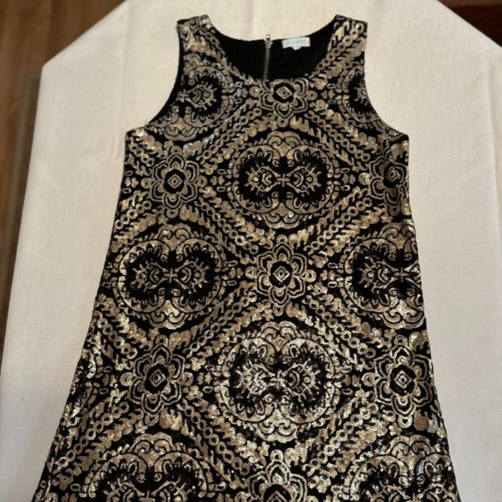 Sequin shift dress